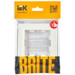 Рамка 1-м BRITE РУ-1-БрБ бел. IEK BR-M12-K01 — изображение 5