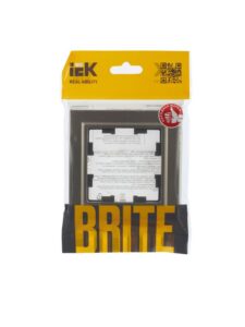 Рамка 1-м BRITE РУ-1-БрШ шампань IEK BR-M12-K37 — изображение 4