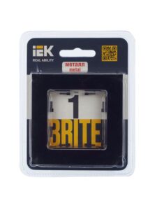 Рамка 1-м BRITE РУ-1-1-БрЧ металл черн. IEK BR-M12-M-K02 — изображение 4
