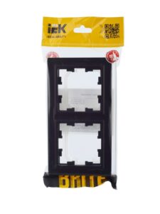 Рамка 2-м IP44 BRITE РУ-2-БрЧ-44 черн. IEK BR-M22-44-K02 — изображение 4