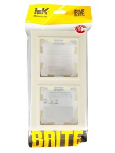 Рамка 2-м IP44 BRITE РУ-2-БрКр-44 беж. IEK BR-M22-44-K10 — изображение 4
