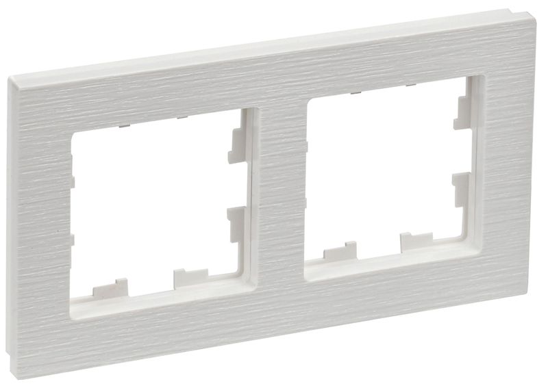 BR-M22-51-K01_1.jpeg Рамка 2-м BRITE РУ-2-Бр бел. рифленый IEK BR-M22-51-K01 — изображение 1