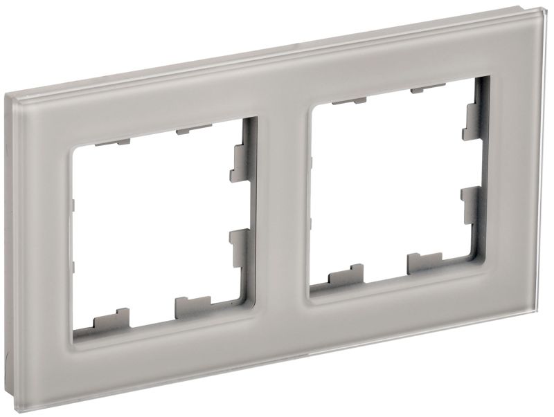 BR-M22-G-K30_1.jpeg Рамка 2-м BRITE РУ-2-2-БрД стекло дым. IEK BR-M22-G-K30 — изображение 1