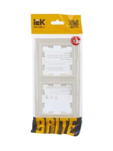 Рамка 2-м BRITE РУ-2-БрЖ жемчуж. IEK BR-M22-K36 — изображение 4