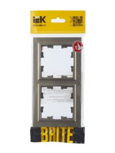Рамка 2-м BRITE РУ-2-БрШ шампань IEK BR-M22-K37 — изображение 4