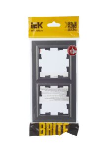Рамка 2-м BRITE РУ-2-БрС сталь IEK BR-M22-K46 — изображение 4