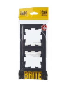 Рамка 2-м BRITE РУ-2-БрГ графит IEK BR-M22-K53 — изображение 3