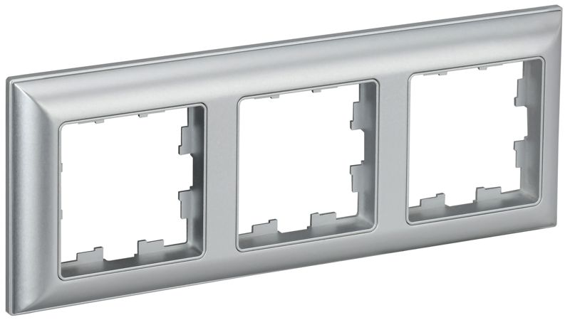 BR-M32-12-K47_1.jpeg Рамка 3-м BRITE РУ-3-Бр алюм./алюм. IEK BR-M32-12-K47 — изображение 1