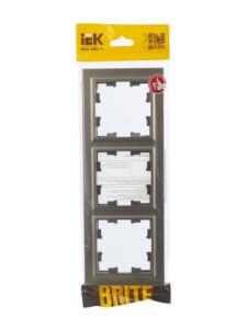 Рамка 3-м BRITE РУ-3-БрШ шампань IEK BR-M32-K37 — изображение 4