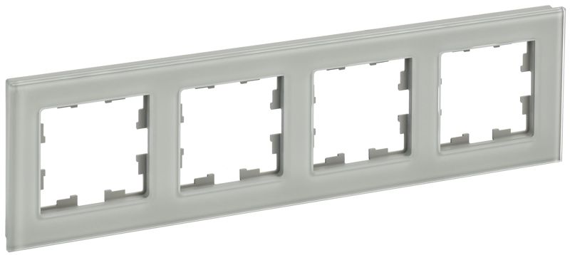BR-M42-G-K30_1.jpeg Рамка 4-м BRITE РУ-4-2-БрД стекло дым. IEK BR-M42-G-K30 — изображение 1