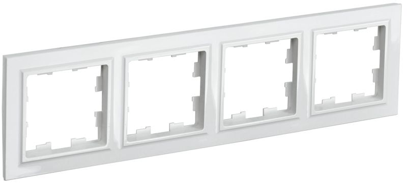 BR-M42-K01_1.jpeg Рамка 4-м BRITE РУ-4-БрБ бел. IEK BR-M42-K01 — изображение 1