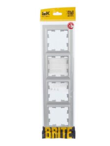 Рамка 4-м BRITE РУ-4-БрА алюм. IEK BR-M42-K47 — изображение 4