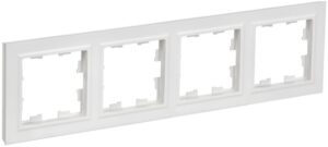 Рамка 4-м BRITE РУ-4-БрАБ арктич. бел. IEK BR-M42-K91