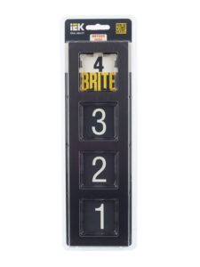 Рамка 4-м BRITE РУ-4-1-БрЧ металл черн. IEK BR-M42-M-K02 — изображение 4