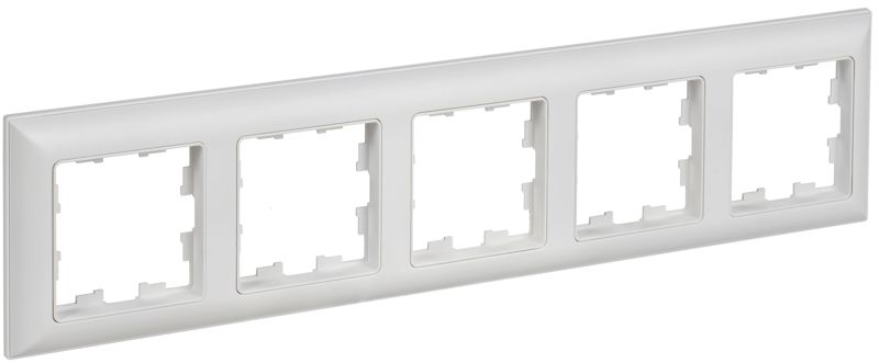 BR-M52-12-K91_1.jpeg Рамка 5-м BRITE РУ-5-БрАБ арктич. бел./бел. IEK BR-M52-12-K91 — изображение 1