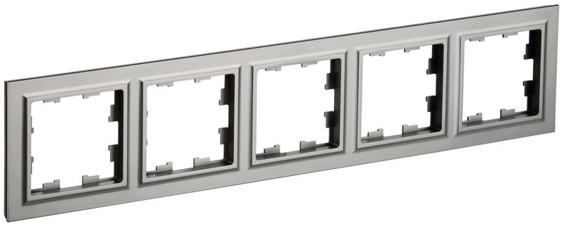 BR-M52-K46_1.jpeg Рамка 5-м BRITE РУ-5-БрС сталь IEK BR-M52-K46 — изображение 1