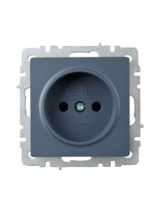 Розетка 1-м СП BRITE РС10-1-0-БрМ 10А без заземл. без защ. шторок механизм маренго IEK BR-R10-10-K35 — изображение 6
