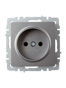 Розетка 1-м СП BRITE РС10-1-0-БрС 10А без заземл. без защ. шторок механизм сталь IEK BR-R10-10-K46 — изображение 6