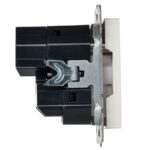 Розетка BRITE РЮш10-1-БрБ 16А с USB A+A 2.1А с заземл. защ. шторки механизм бел. IEK BR-R14-16-U21-D21-K01 — изображение 3