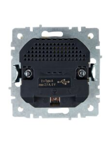Розетка BRITE РЮш10-1-БрКр 16А с USB A+A 2.1А с заземл. защ. шторки механизм беж. IEK BR-R14-16-U21-D21-K10 — изображение 8