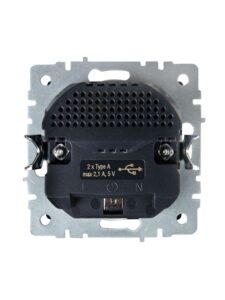 Розетка BRITE РЮш10-1-БрШ 16А с USB A+A 2.1А с заземл. защ. шторки механизм шампань IEK BR-R14-16-U21-D21-K37 — изображение 8