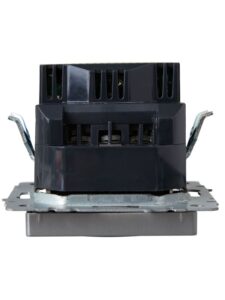 Розетка BRITE РЮш10-1-БрА 16А с USB A+A 2.1А с заземл. защ. шторки механизм алюм. IEK BR-R14-16-U21-D21-K47 — изображение 4
