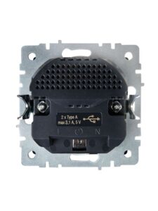 Розетка BRITE РЮш10-2-БрШ 16А с USB A+A 3.1А с заземл. защ. шторки механизм шампань IEK BR-R14-16-U21-D31-K37 — изображение 8