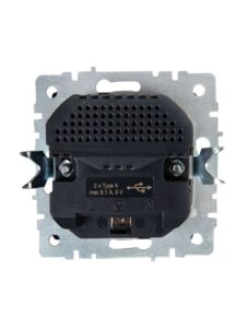 Розетка BRITE РЮш10-2-БрА 16А с USB A+A 3.1А с заземл. защ. шторки механизм алюм. IEK BR-R14-16-U21-D31-K47 — изображение 8