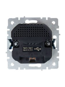 Розетка BRITE РЮш11-1-БрКр 16А с USB A+C 18Вт с заземл. защ. шторки механизм беж. IEK BR-R14-16-U22-018-K10 — изображение 8