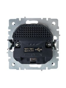 Розетка BRITE РЮш11-1-БрШ 16А с USB A+C 18Вт с заземл. защ. шторки механизм шампань IEK BR-R14-16-U22-018-K37 — изображение 9