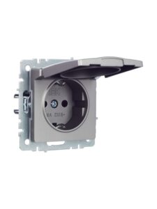 Розетка BRITE РСбш10-3-44-БрС 16А IP44 с заземл. защ. шторки с крышкой механизм сталь IEK BR-R16-16-44-K46 — изображение 5