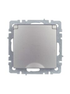 Розетка BRITE РСбш10-3-44-БрС 16А IP44 с заземл. защ. шторки с крышкой механизм сталь IEK BR-R16-16-44-K46 — изображение 3