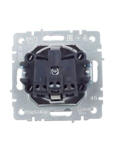 Розетка BRITE РСбш10-3-44-БрС 16А IP44 с заземл. защ. шторки с крышкой механизм сталь IEK BR-R16-16-44-K46 — изображение 10