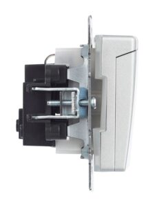Розетка BRITE РСбш10-3-44-БрА 16А IP44 с заземл. защ. шторки с крышкой механизм алюм. IEK BR-R16-16-44-K47 — изображение 5
