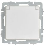 Розетка BRITE РСбш10-3-44-БрАБ 16А IP44 с заземл. защ. шторки с крышкой механизм арктич. бел. IEK BR-R16-16-44-K91 — изображение 4