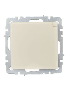 Розетка BRITE РСбш10-3-БрКр 16А IP20 с заземл. защ. шторки с крышкой механизм беж. IEK BR-R16-16-K10 — изображение 7