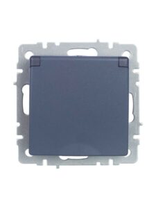 Розетка BRITE РСбш10-3-БрМ 16А IP20 с заземл. защ. шторки с крышкой механизм маренго IEK BR-R16-16-K35 — изображение 9