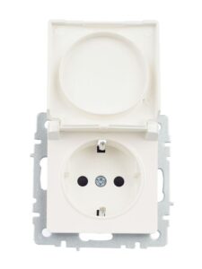 Розетка BRITE РСбш10-3-БрЖ 16А IP20 с заземл. защ. шторки с крышкой механизм жемчуж. IEK BR-R16-16-K36 — изображение 8