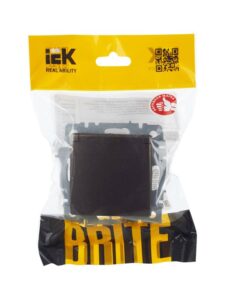Розетка BRITE РСбш10-3-БрТБ 16А IP20 с заземл. защ. шторки с крышкой механизм бронза IEK BR-R16-16-K45 — изображение 2
