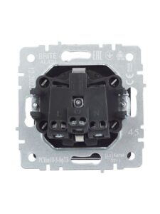Розетка BRITE РСбш10-3-БрТБ 16А IP20 с заземл. защ. шторки с крышкой механизм бронза IEK BR-R16-16-K45 — изображение 6