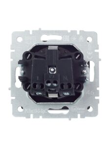 Розетка BRITE РСбш10-3-БрС 16А IP20 с заземл. защ. шторки с крышкой механизм сталь IEK BR-R16-16-K46 — изображение 6