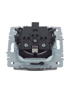Розетка BRITE РСбш10-3-БрС 16А IP20 с заземл. защ. шторки с крышкой механизм сталь IEK BR-R16-16-K46 — изображение 7
