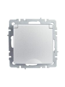 Розетка BRITE РСбш10-3-БрА 16А IP20 с заземл. защ. шторки с крышкой механизм алюм. IEK BR-R16-16-K47 — изображение 10
