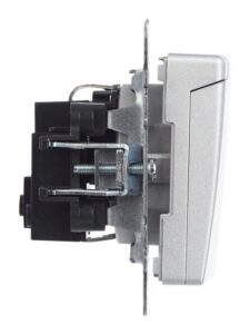 Розетка BRITE РСбш10-3-БрА 16А IP20 с заземл. защ. шторки с крышкой механизм алюм. IEK BR-R16-16-K47 — изображение 5