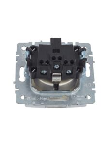 Розетка BRITE РСбш10-3-БрА 16А IP20 с заземл. защ. шторки с крышкой механизм алюм. IEK BR-R16-16-K47 — изображение 7