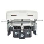 Розетка BRITE РСбш10-3-БрАБ 16А IP20 с заземл. защ. шторки с крышкой механизм арктич. бел. IEK BR-R16-16-K91 — изображение 2