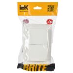 Розетка 2-м СП BRITE РСбш12-3-44-БрБ 16А в сборе IP44 с крышкой бел. IEK BR-R26-16-44-K01-F — изображение 6