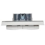Розетка 2-м СП BRITE РСбш12-3-44-БрБ 16А в сборе IP44 с крышкой бел. IEK BR-R26-16-44-K01-F — изображение 5