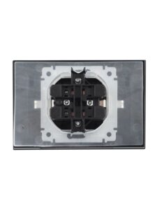 Розетка 2-м СП BRITE РСбш12-3-44-БрЧ 16А в сборе IP44 с крышкой черн. IEK BR-R26-16-44-K02-F — изображение 4