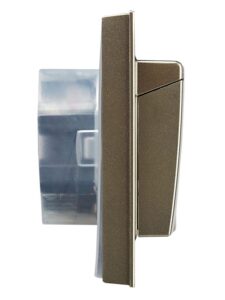 Розетка 2-м СП BRITE РСбш12-3-44-БрШ 16А в сборе IP44 с крышкой шампань IEK BR-R26-16-44-K37-F — изображение 2